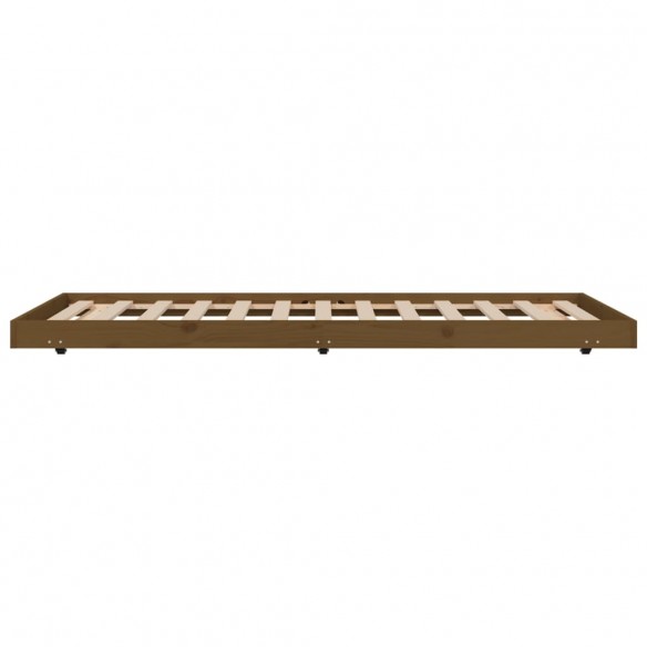 Cadre de lit Marron miel 90x200 cm Bois de pin massif