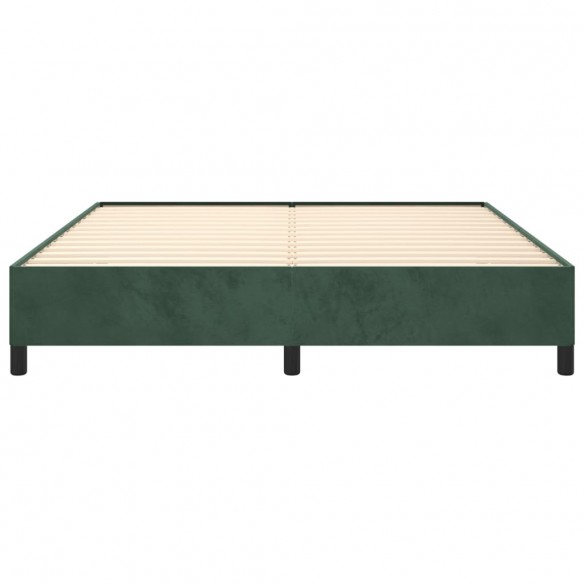 Cadre de lit Vert foncé 180x200 cm Velours