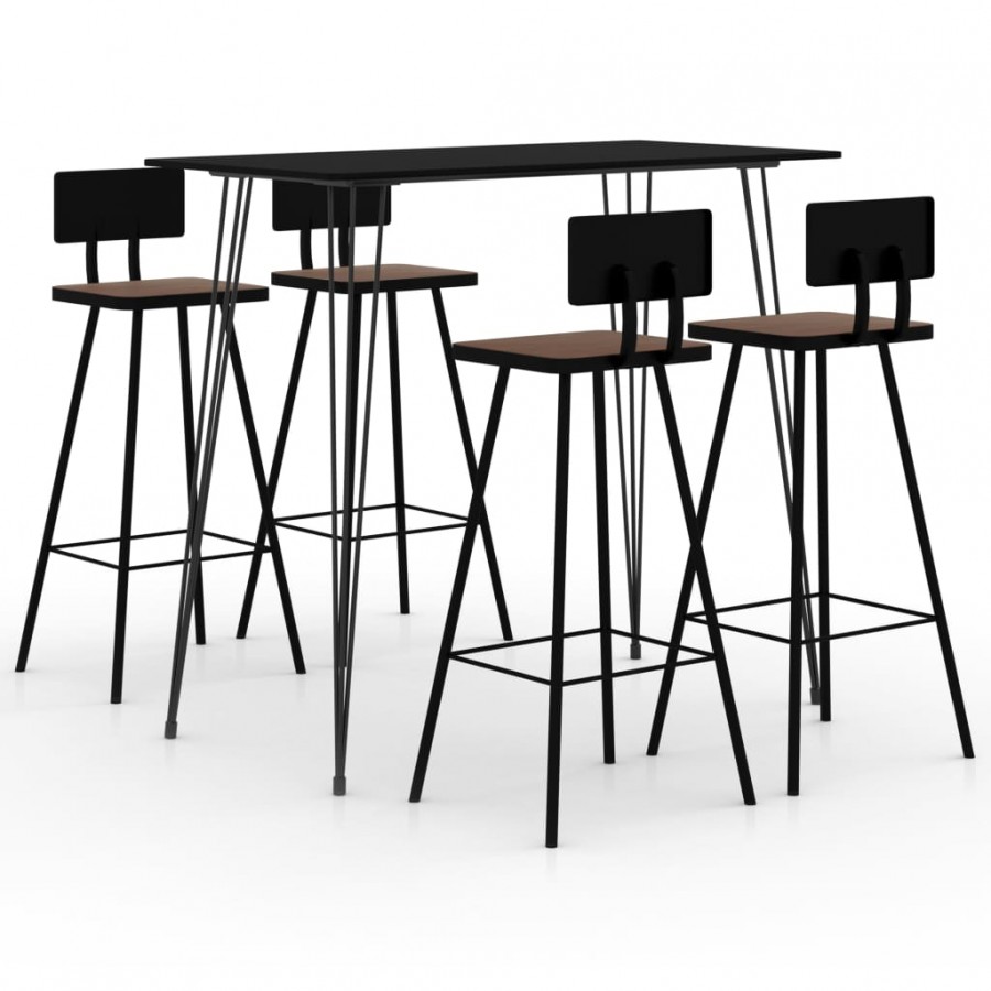 Ensemble de bar 5 pcs Noir