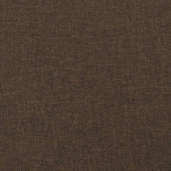 Cadre de lit Marron foncé 200x200 cm Tissu