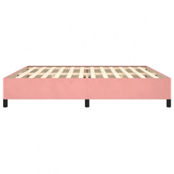 Cadre de lit Rose 200x200 cm Velours