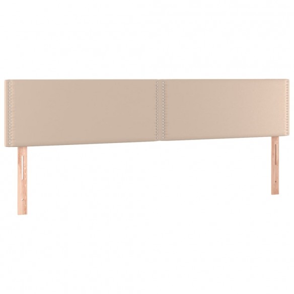 Têtes de lit 2 pcs Cappuccino 100x5x78/88 cm Similicuir