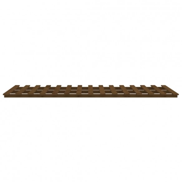 Cadre de lit Marron miel 75x190 cm Bois de pin massif