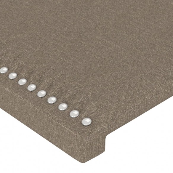 Têtes de lit 2 pcs Taupe 100x5x78/88 cm Tissu