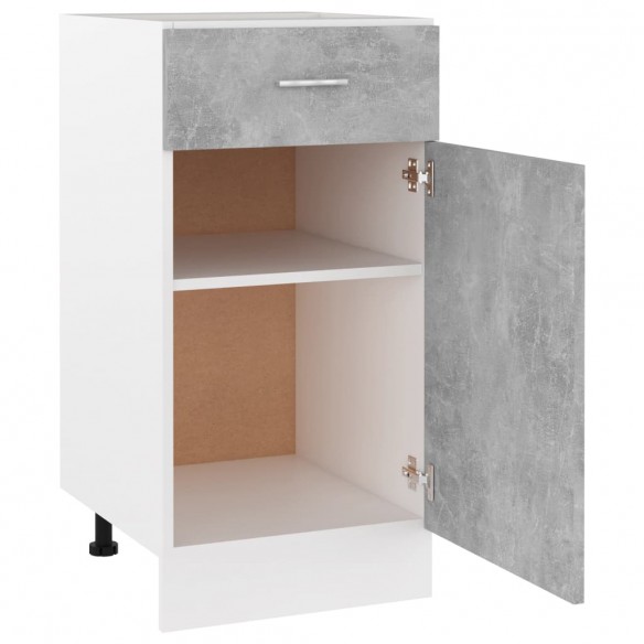 Armoire de plancher à tiroir Gris béton 40x46x81,5 cm Aggloméré