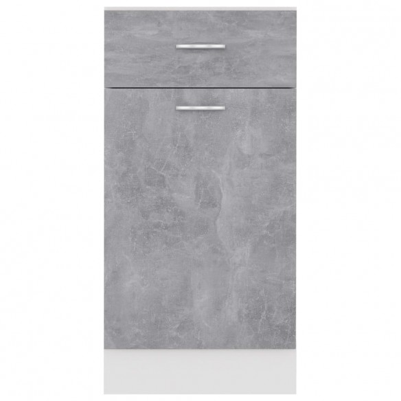 Armoire de plancher à tiroir Gris béton 40x46x81,5 cm Aggloméré