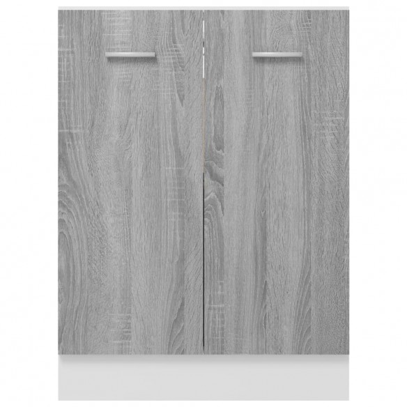 Armoire de plancher Sonoma gris 60x46x81,5 cm Bois d'ingénierie