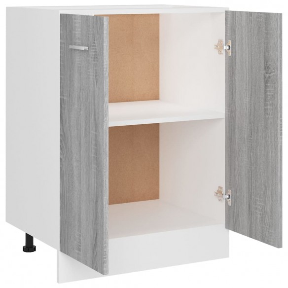 Armoire de plancher Sonoma gris 60x46x81,5 cm Bois d'ingénierie