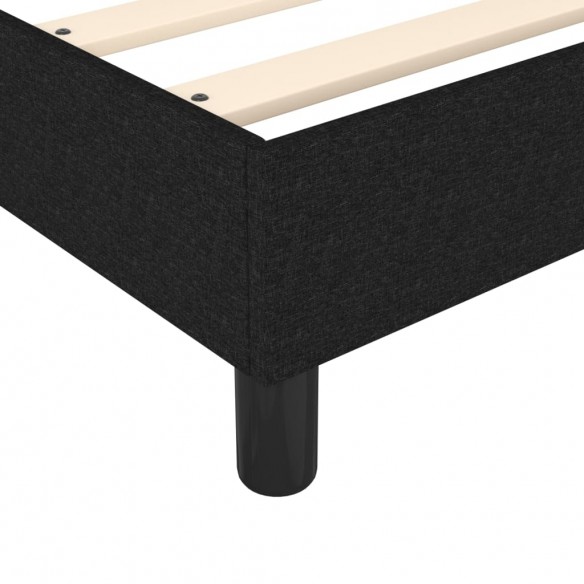 Cadre de lit avec matelas Noir 140x190 cm Tissu