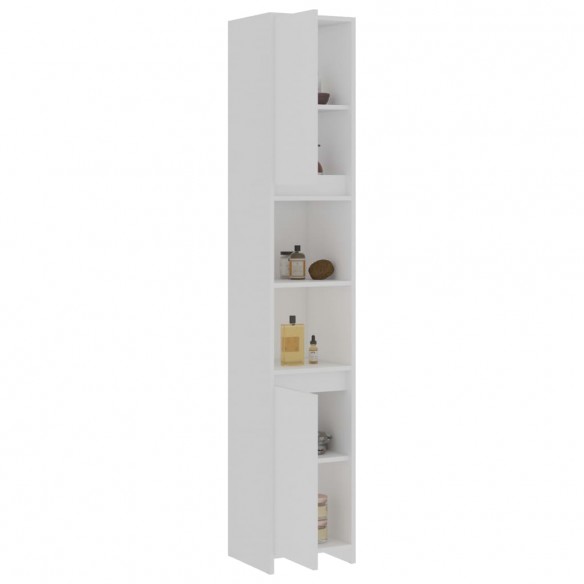 Armoire de salle de bain Blanc 30x30x183,5 cm Aggloméré