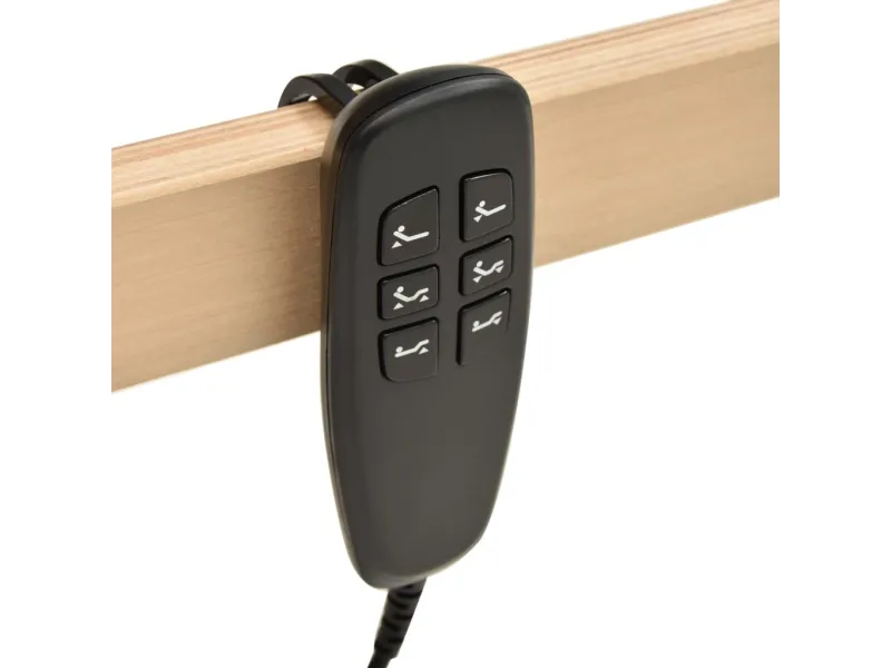 Sommier à lattes électrique avec 42 lattes 7 zones 80x200 cm