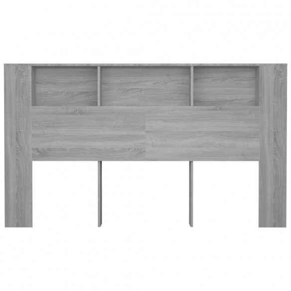 Armoire de tête de lit Sonoma gris 180x18,5x104,5 cm