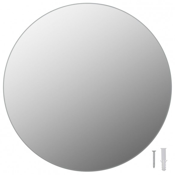 Miroirs muraux 2 pcs 40 cm Rond Verre