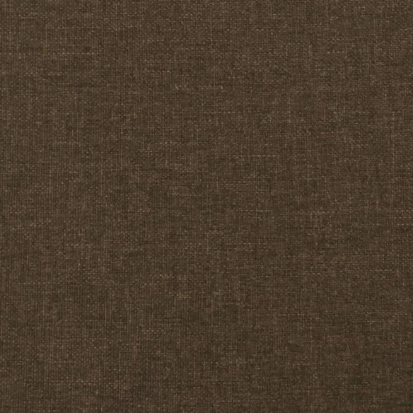 Tête de lit avec oreilles Marron foncé 163x23x78/88 cm Tissu