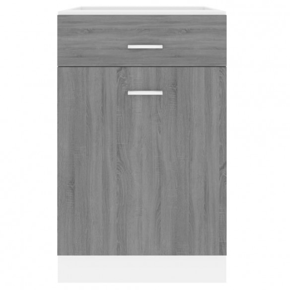 Armoire de plancher à tiroir Sonoma gris 50x46x81,5 cm