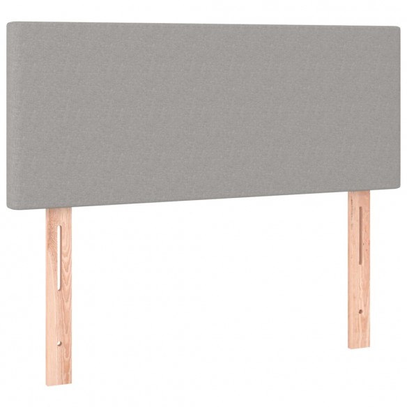 Tête de lit Gris clair 100x5x78/88 cm Tissu