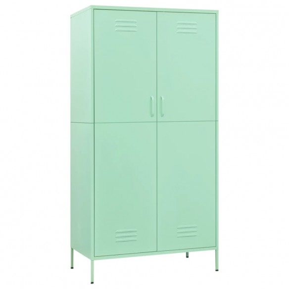 Garde-robe Vert menthe 90x50x180 cm Acier