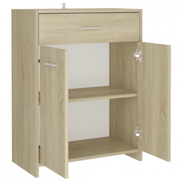 Armoire de salle de bain Chêne sonoma 60x33x80 cm Aggloméré