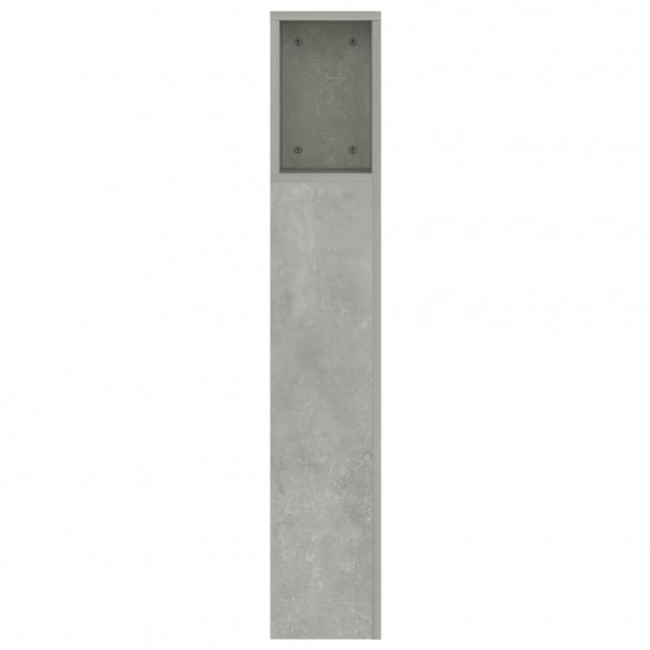 Armoire de tête de lit Gris béton 160x18,5x104,5 cm