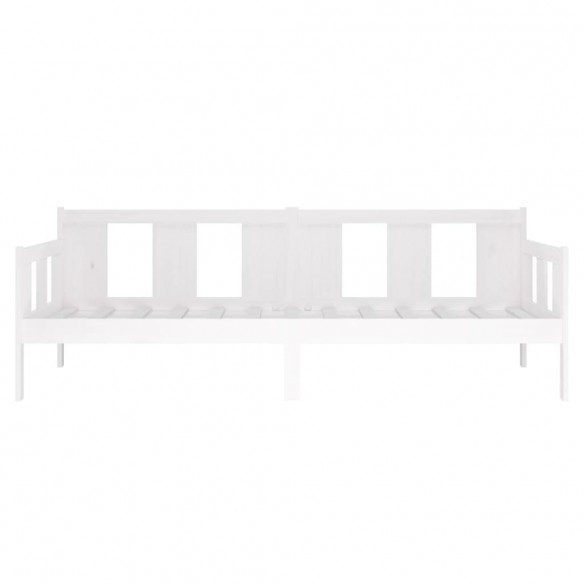 Lit de jour Blanc Bois massif de pin 90x190 cm