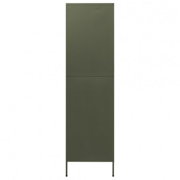 Garde-robe Vert olive 90x50x180 cm Acier