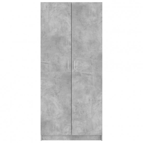 Garde-robe Gris béton 80x52x180 cm Aggloméré