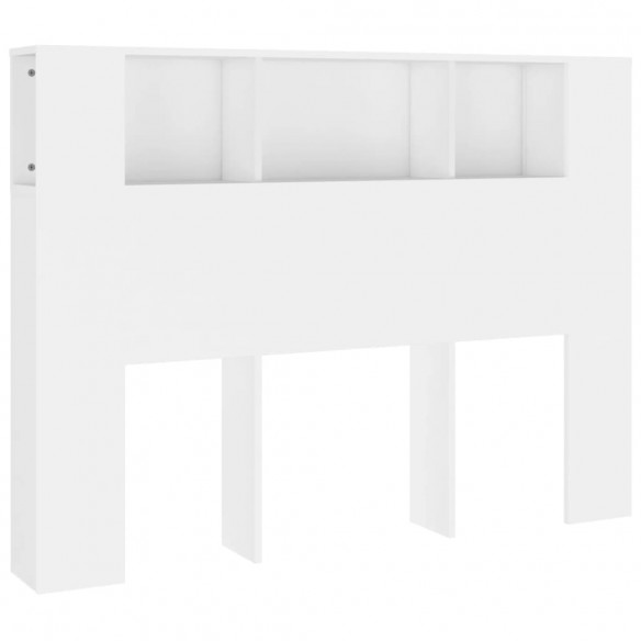 Armoire de tête de lit Blanc 140x18,5x104,5 cm