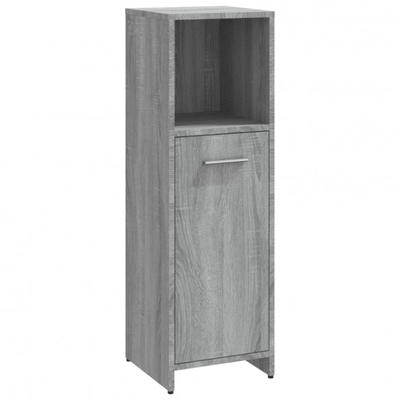 Armoire de bain Sonoma gris 30x30x95 cm Bois d'ingénierie