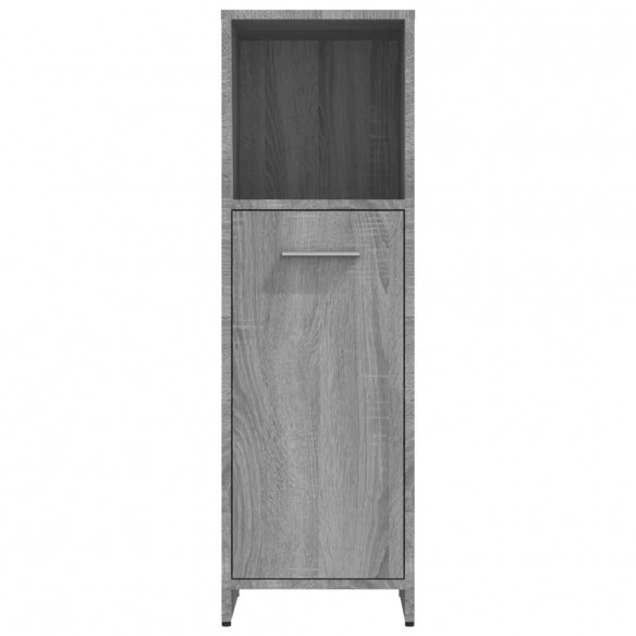 Armoire de bain Sonoma gris 30x30x95 cm Bois d'ingénierie