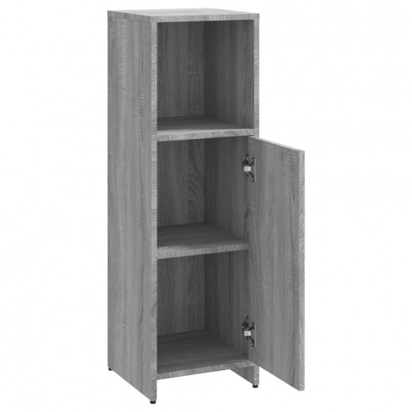 Armoire de bain Sonoma gris 30x30x95 cm Bois d'ingénierie