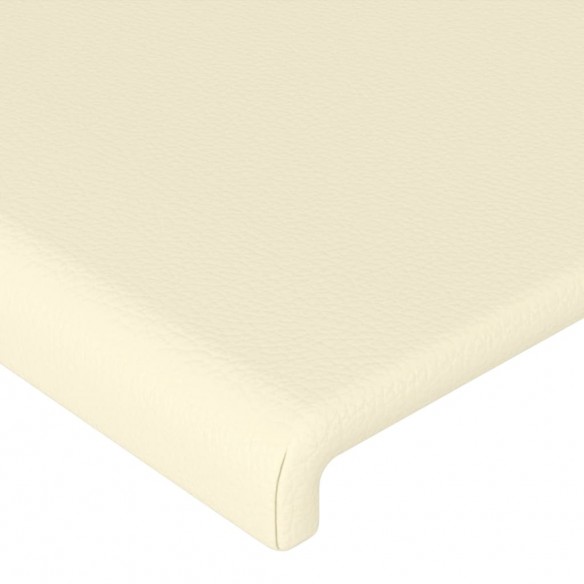 Têtes de lit 4 pcs Crème 100x5x78/88 cm Similicuir