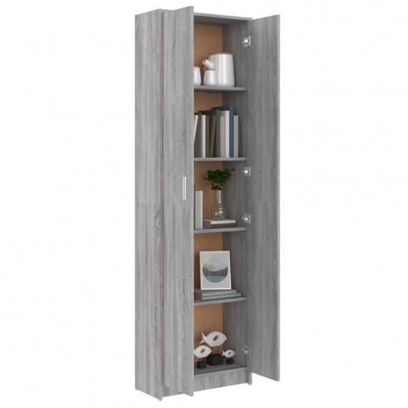 Garde-robe couloir Sonoma gris 55x25x189 cm Bois d'ingénierie