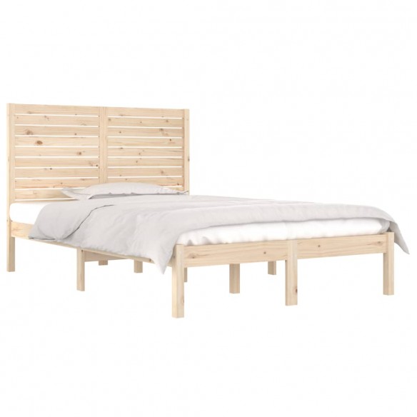 Cadre de lit bois massif 120x190 cm petit double