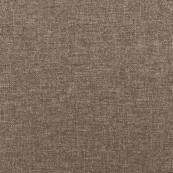 Cadre de lit Taupe 140x190 cm Tissu