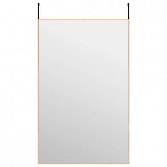 Miroir de porte Doré 50x80 cm Verre et aluminium