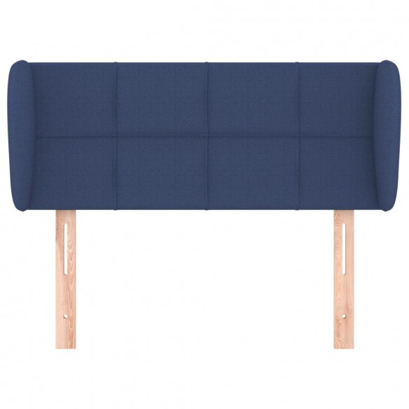 Tête de lit avec oreilles Bleu 83x23x78/88 cm Tissu