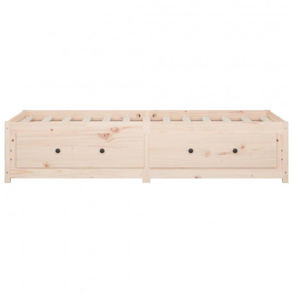 Lit de jour 75x190 cm Petit simple Bois de pin massif