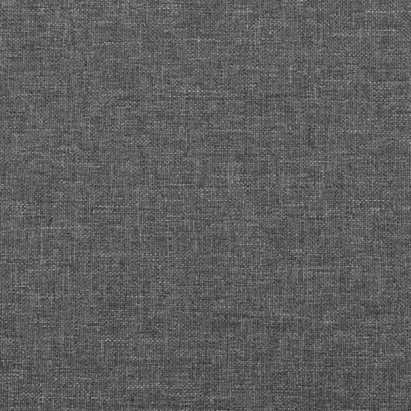 Tête de lit avec oreilles Gris foncé 93x16x78/88 cm Tissu