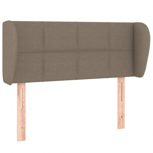 Tête de lit avec oreilles Taupe 93x23x78/88 cm Tissu