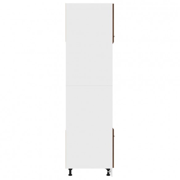 Armoire à micro-ondes Chêne marron 60x57x207 cm