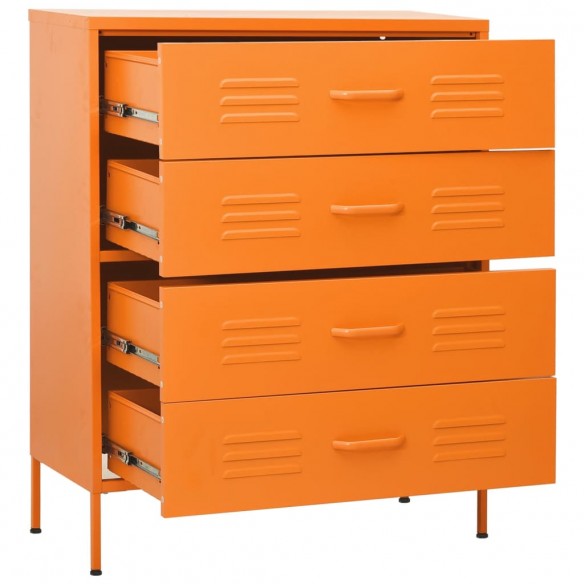 Commode Orange 80x35x101,5 cm Acier