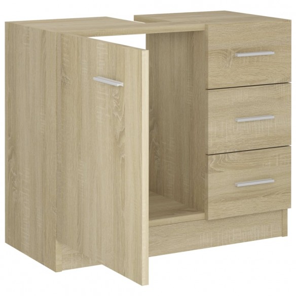 Armoire d'évier Chêne sonoma 63x30x54 cm Aggloméré