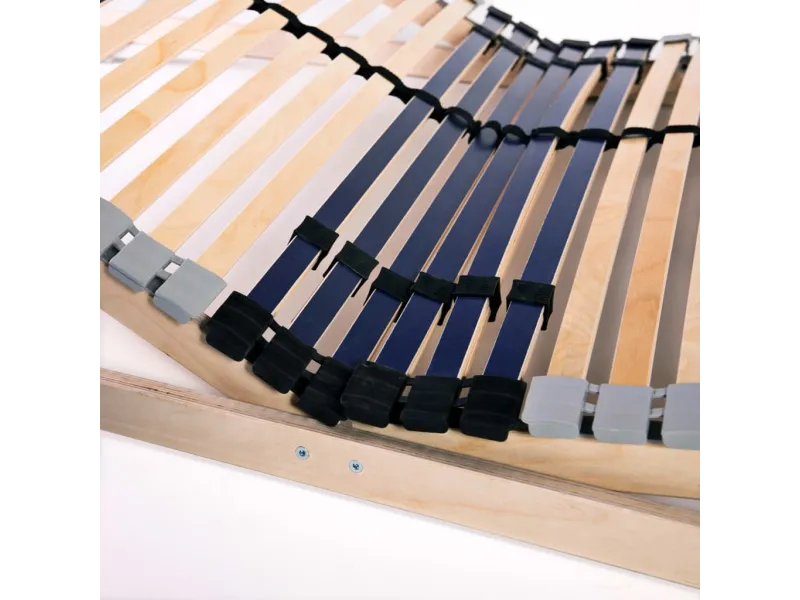 Sommier à lattes avec 42 lattes 7 zones 140 x 200 cm