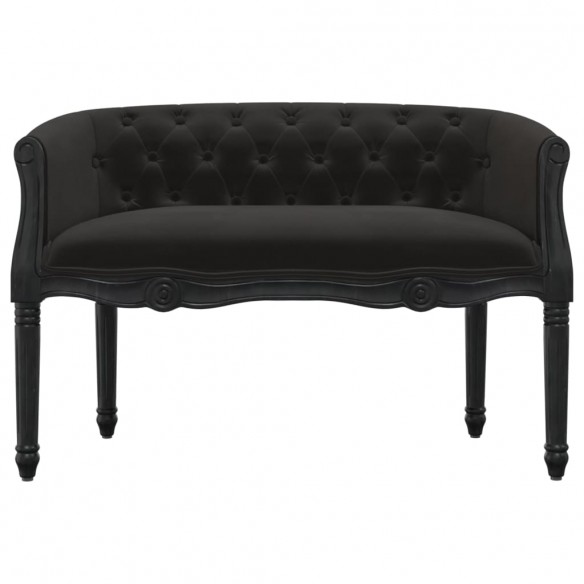 Banc Noir 98x56x69 cm Velours