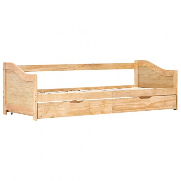 Cadre de lit extensible Bois de pin 90x200 cm