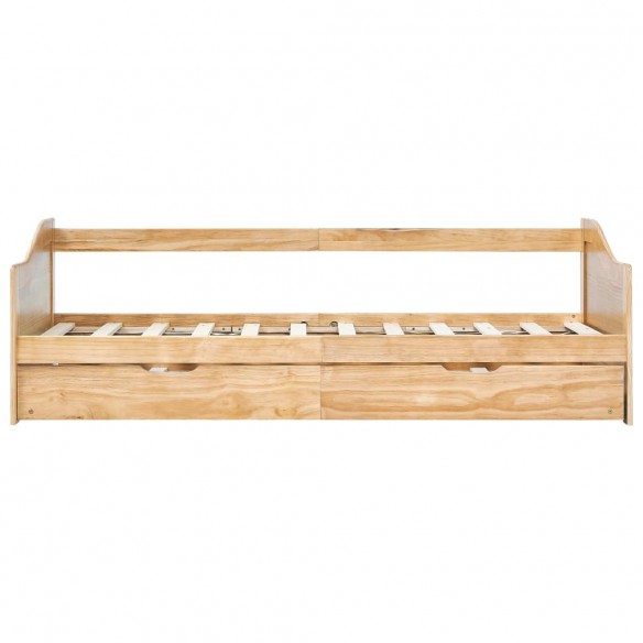 Cadre de lit extensible Bois de pin 90x200 cm