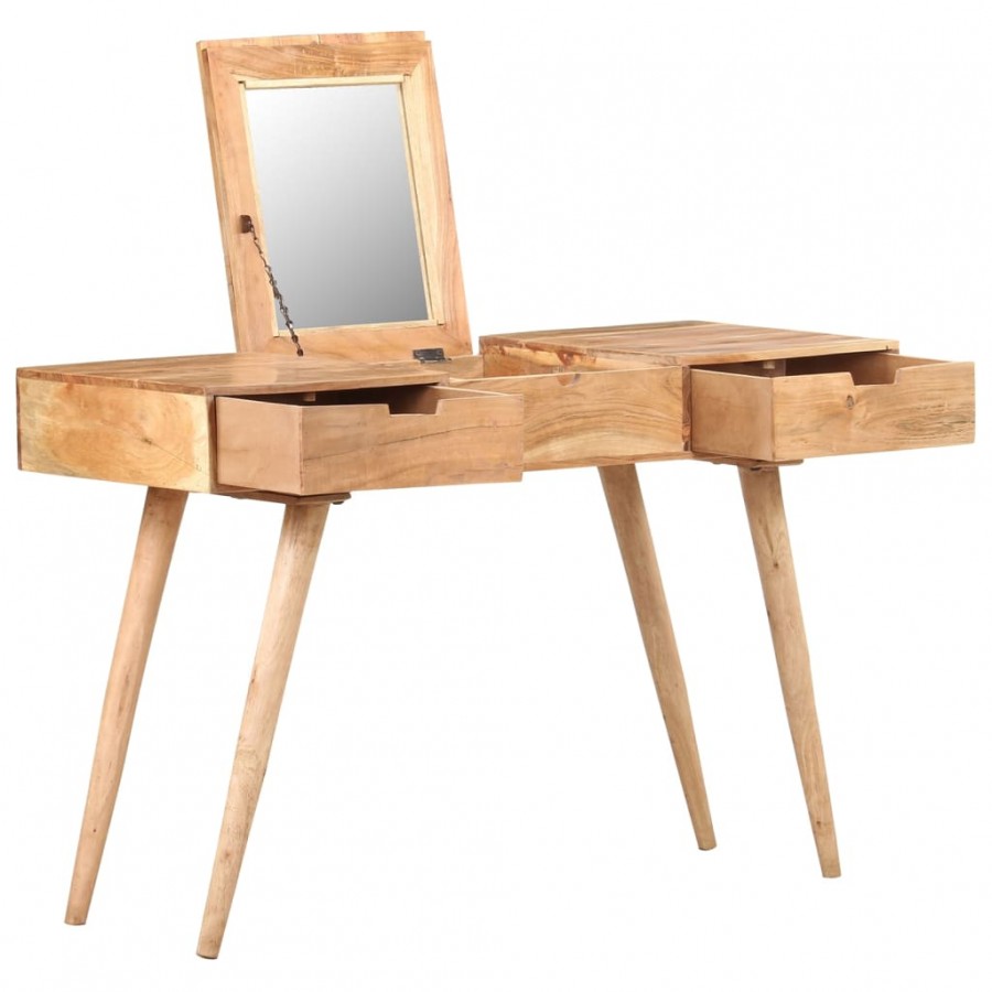 Coiffeuse avec miroir 112x45x76 cm Bois d'acacia massif