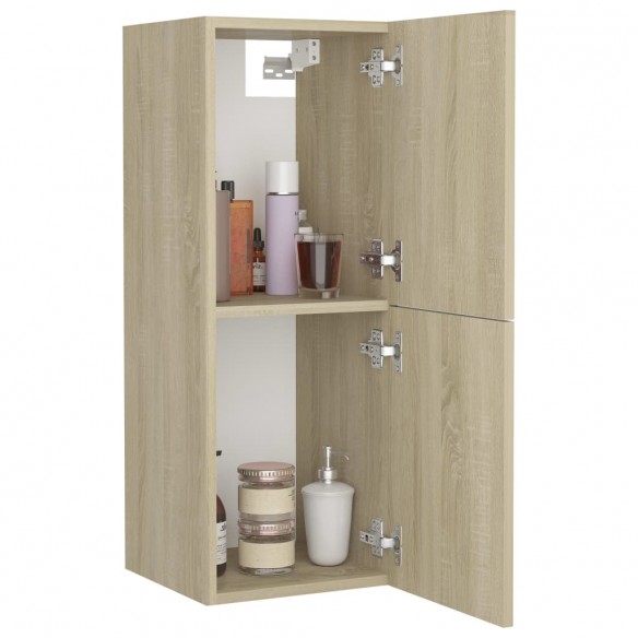 Armoire de salle de bain Chêne sonoma 30x30x80 cm Aggloméré