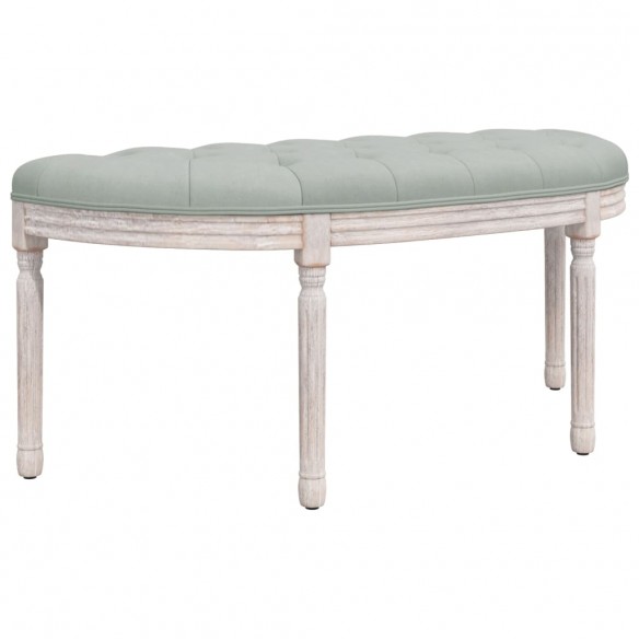 Banc Gris clair 110,5x45x49 cm Velours