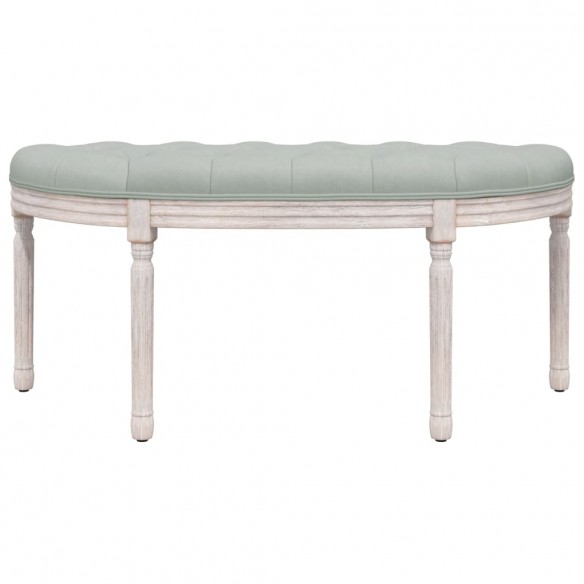 Banc Gris clair 110,5x45x49 cm Velours